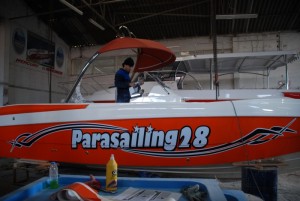 Parasailing Boats Production Process